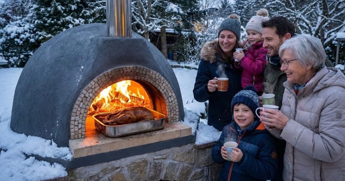 Ilustrativní obrázek rodiny kolem pece Ignis